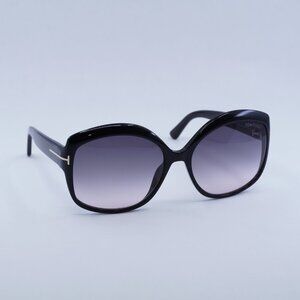 Tom Ford Chiara-02 FT0919 01B Sunglasses Black Butterfly Frame, Grey Lenses